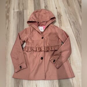 Isaac Mizrahi Kids Dusty Pink Hooded Windbreaker